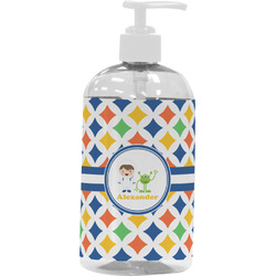 Boy's Astronaut Plastic Soap / Lotion Dispenser (16 oz - Large - White) (Personalized)
