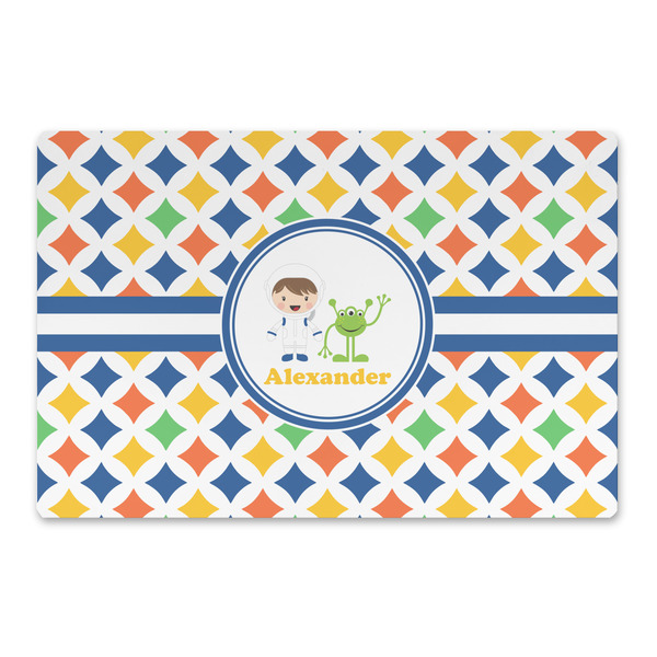 Custom Boy's Astronaut Large Rectangle Car Magnet (Personalized)