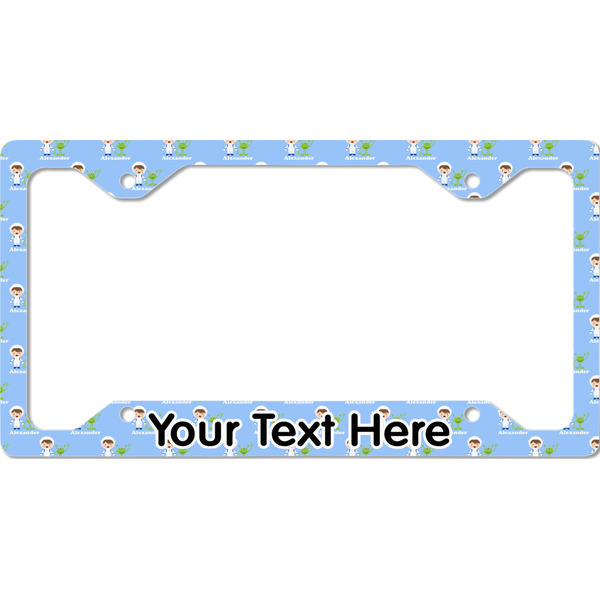Custom Boy's Astronaut License Plate Frame - Style C (Personalized)