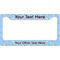 Boy's Astronaut License Plate Frame Wide