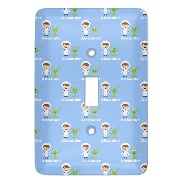 Custom Boy's Astronaut Light Switch Cover (Single Toggle) (Personalized)