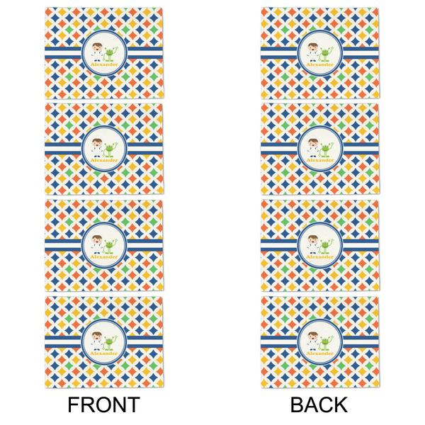 Boy's Astronaut Linen Placemat - APPROVAL Set of 4 (double sided)