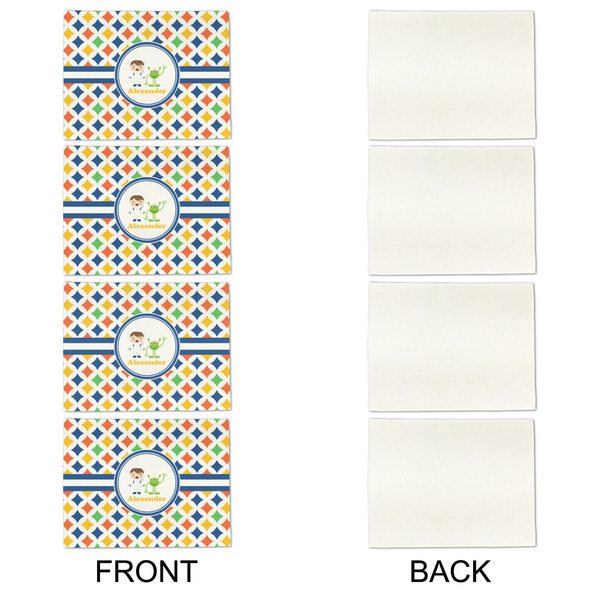 Boy's Astronaut Linen Placemat - APPROVAL Set of 4 (single sided)