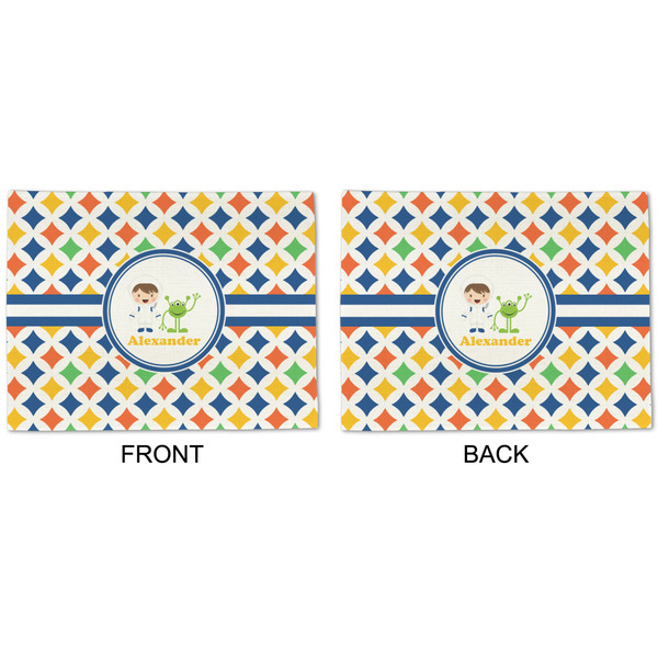 Boy's Astronaut Linen Placemat - APPROVAL (double sided)