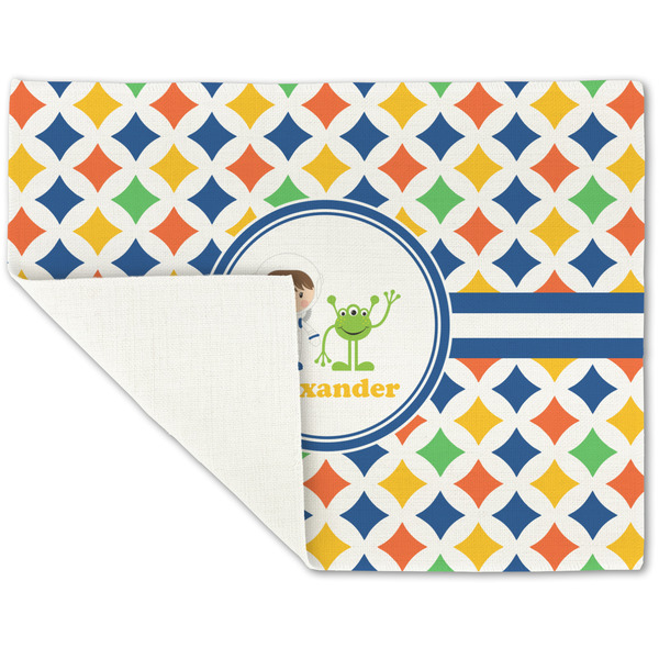 Boy's Astronaut Linen Placemat - Folded Corner (single side)