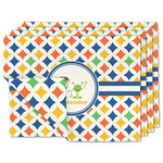 Boy's Astronaut Double-Sided Linen Placemat - Set of 4 w/ Name or Text