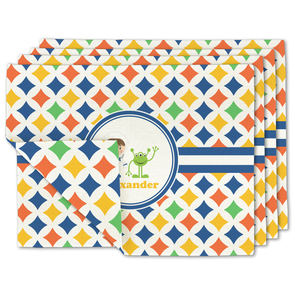 Custom Boy's Astronaut Linen Placemat w/ Name or Text