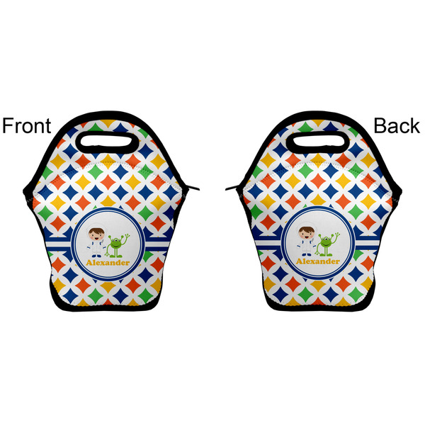 Boy's Astronaut Lunch Bag - Front and Back