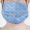 Boy's Astronaut Mask - Pleated (new) Front View on Girl
