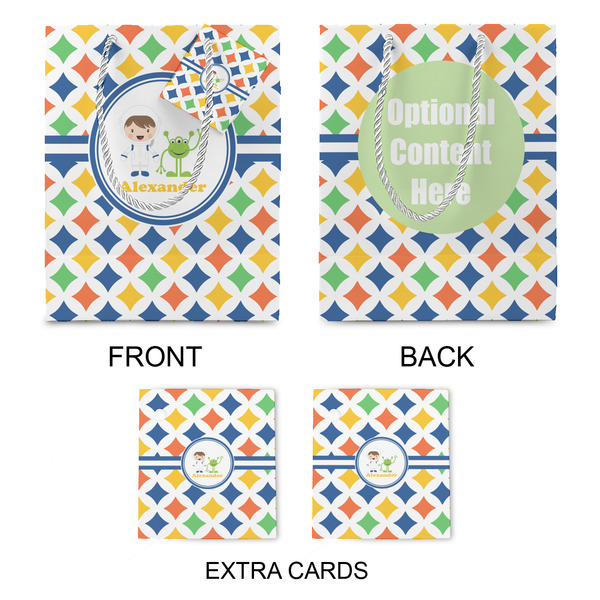 Boy's Astronaut Medium Gift Bag - Approval