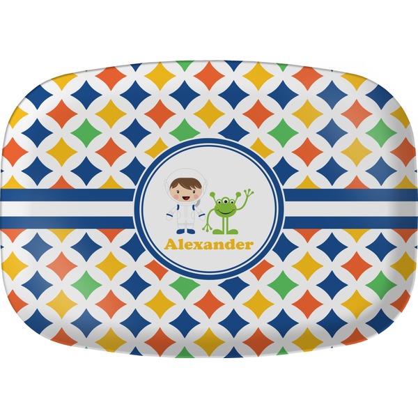 Custom Boy's Astronaut Melamine Platter (Personalized)
