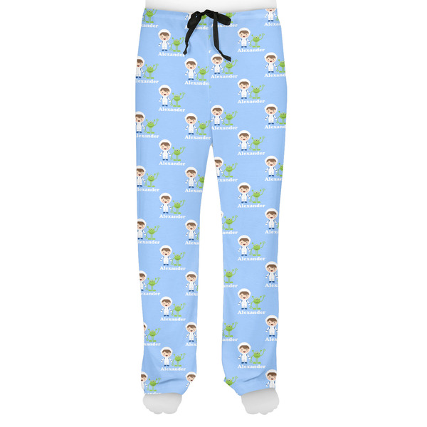 Boy's Astronaut Men's Pjs Front - on model