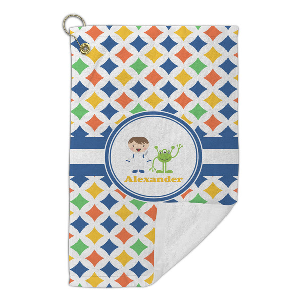 Boy's Astronaut Microfiber Golf Towels Small - FRONT FOLDED