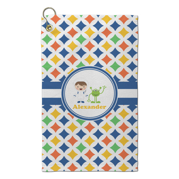 Custom Boy's Astronaut Microfiber Golf Towel - Small (Personalized)