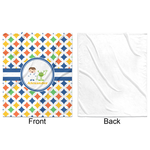 Boy's Astronaut Minky Blanket - 50"x60" - Single Sided - Front & Back