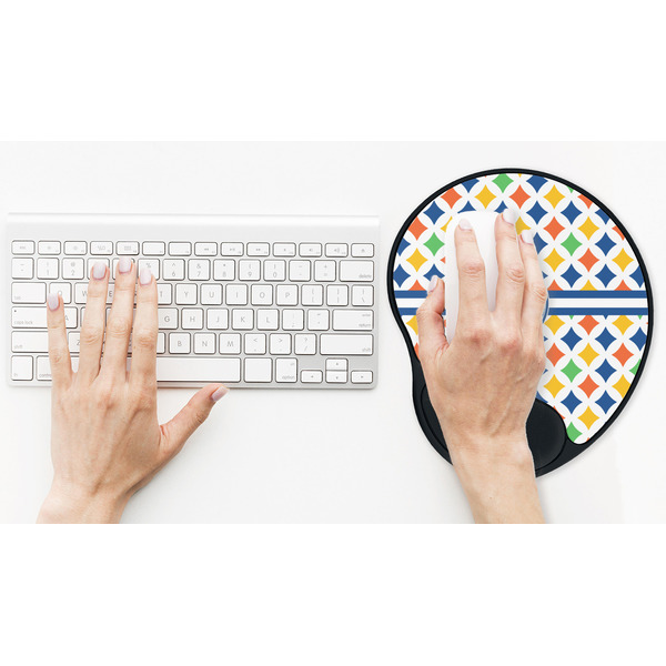 Boy's Astronaut Mouse Pad with Wrist Rest - LIFESYTLE 2 (in use)