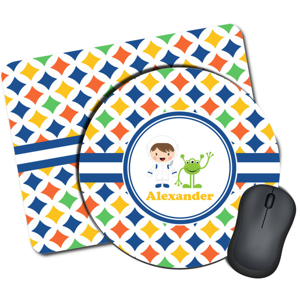 Custom Boy's Astronaut Mouse Pad (Personalized)