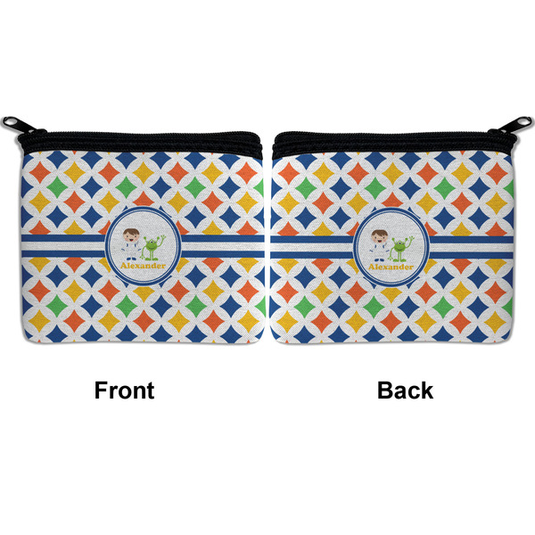 Boy's Astronaut Neoprene Coin Purse - Front & Back (APPROVAL)