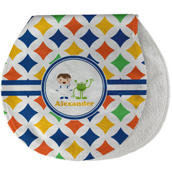 Boy's Astronaut Burp Pad - Velour w/ Name or Text