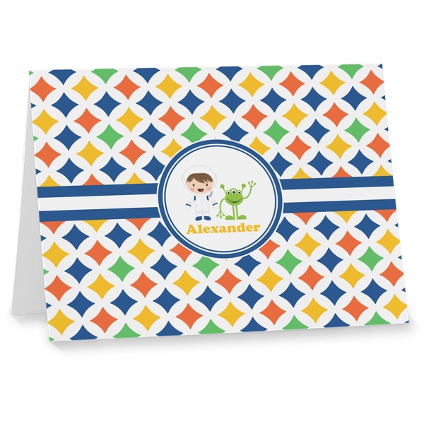 Custom Boy's Astronaut Note cards (Personalized)