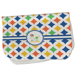 Boy's Astronaut Burp Cloth - Fleece w/ Name or Text