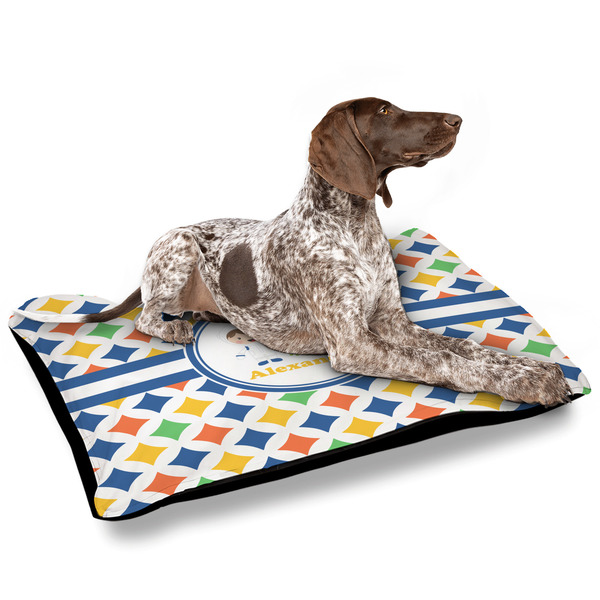 Boy's Astronaut Outdoor Dog Beds - Large - IN CONTEXT