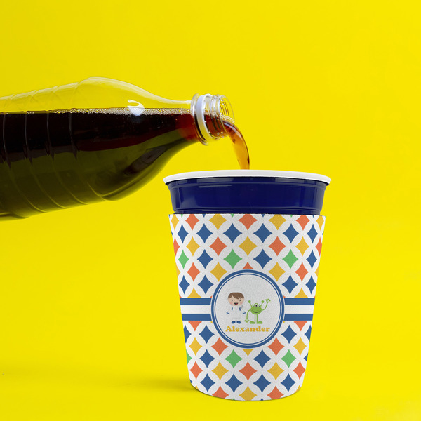 Boy's Astronaut Party Cup Sleeves - without bottom - Lifestyle