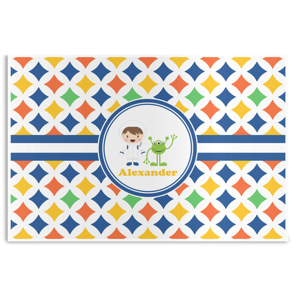 Custom Boy's Astronaut Disposable Paper Placemats (Personalized)