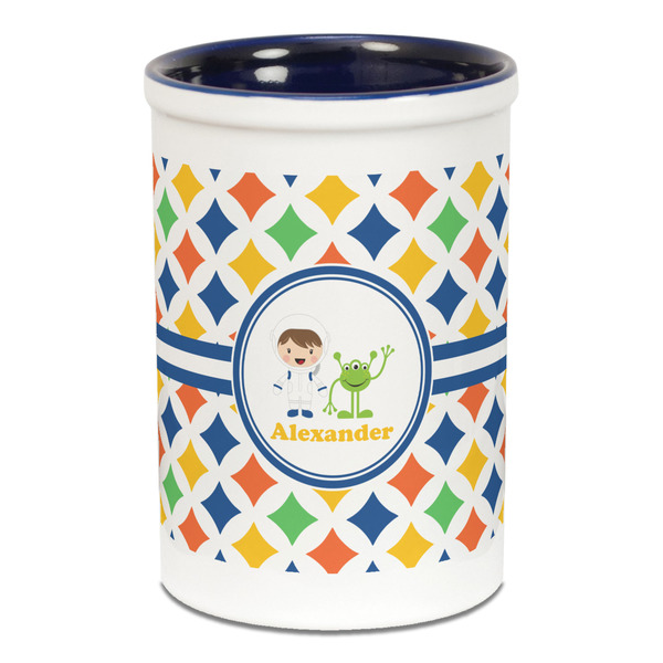 Boy's Astronaut Pencil Holder - Blue