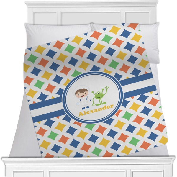 Custom Boy's Astronaut Minky Blanket (Personalized)