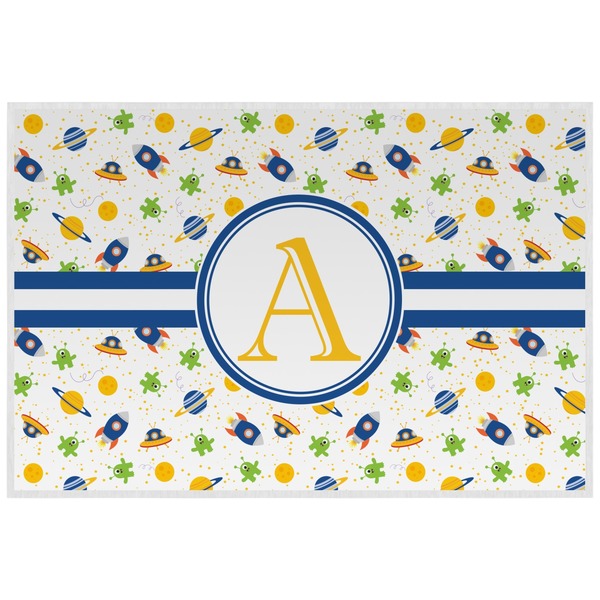 Boy's Astronaut Personalized Placemat (Back)