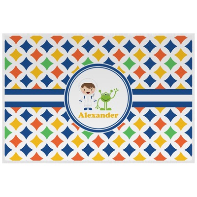 Boy's Astronaut Laminated Placemat w/ Name or Text