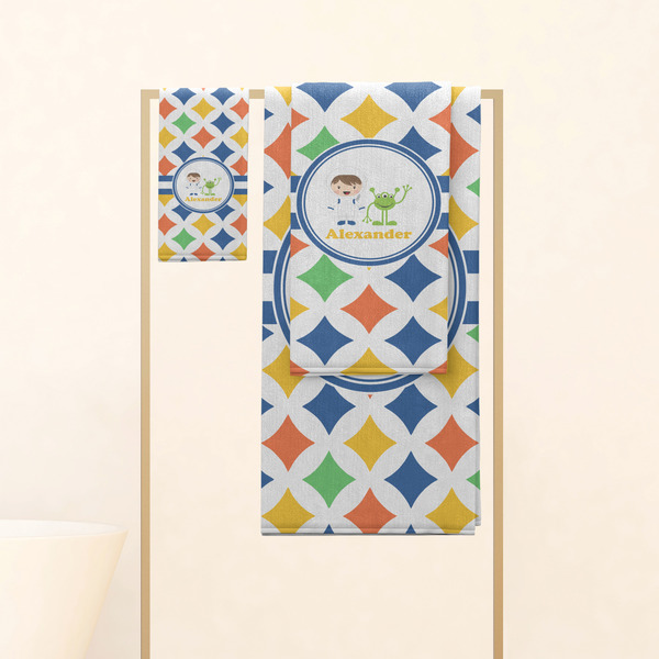 Boy's Astronaut Personalized Towel Set