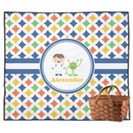 Boy's Astronaut Outdoor Picnic Blanket (Personalized)