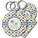 Boy's Astronaut Plastic Keychain (Personalized)