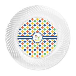 Boy's Astronaut Plastic Party Dinner Plates - 10" (Personalized)