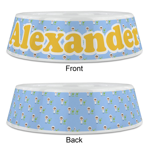 Boy's Astronaut Plastic Pet Bowls - Large - APPROVAL