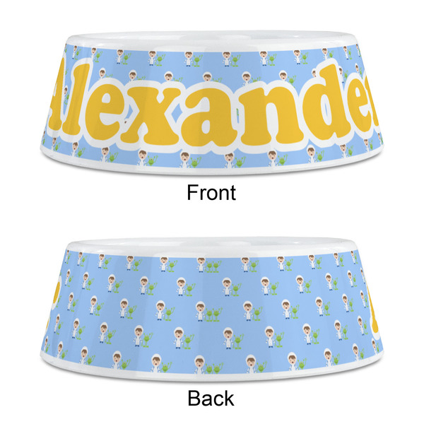 Boy's Astronaut Plastic Pet Bowls - Medium - APPROVAL