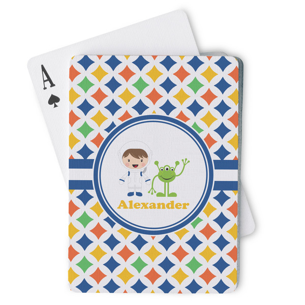 Custom Boy's Astronaut Playing Cards (Personalized)