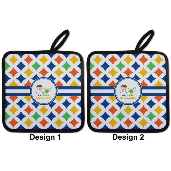 Boy's Astronaut Pot Holders - Set of 2 APPROVAL