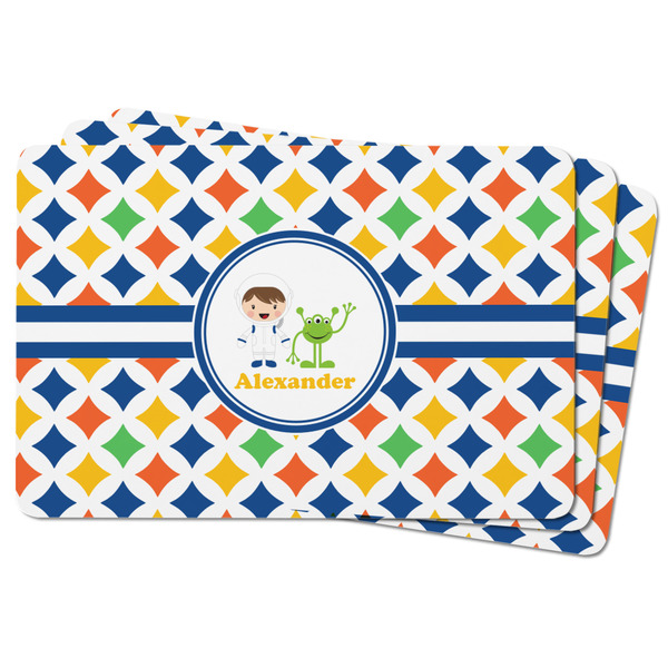 Boy's Astronaut Rectangular Fridge Magnet - THREE