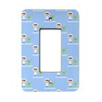 Boy's Astronaut Rocker Style Light Switch Cover - Single Switch (Personalized)