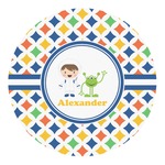 Boy's Astronaut Round Decal - XLarge (Personalized)