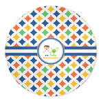 Boy's Astronaut 5' Round Indoor Area Rug (Personalized)