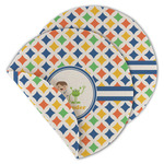 Boy's Astronaut Round Linen Placemat - Double Sided - Set of 4 (Personalized)