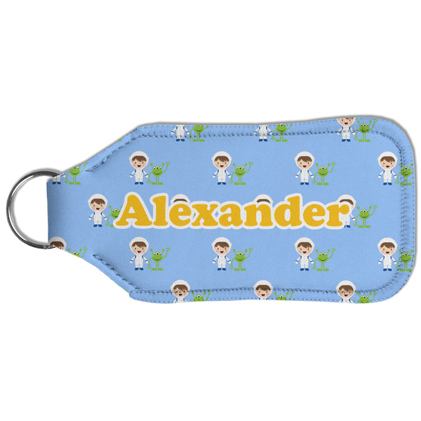 Boy's Astronaut Sanitizer Holder Keychain - Large (Back)