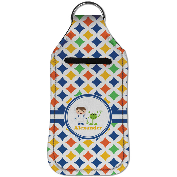 Boy's Astronaut Sanitizer Holder Keychain - Large (Front)