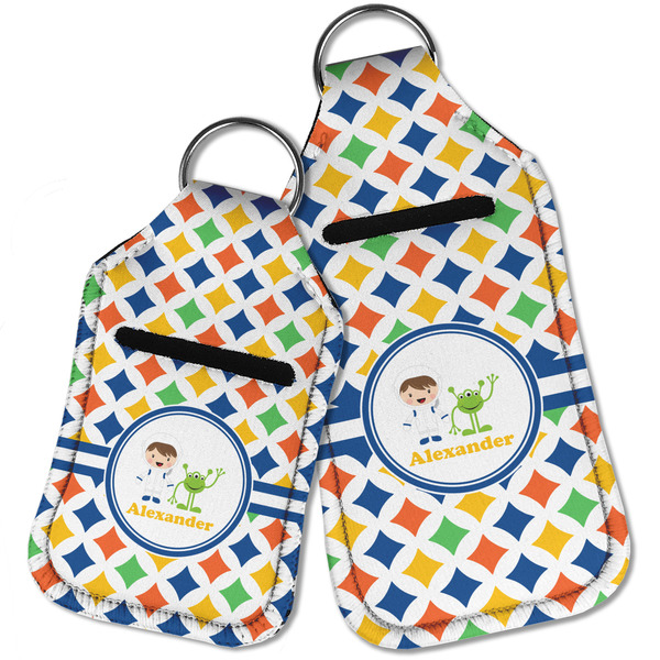 Boy's Astronaut Sanitizer Holder Keychain - Parent Main