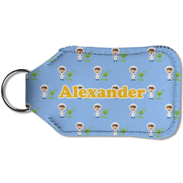 Boy's Astronaut Sanitizer Holder Keychain - Small (Back)