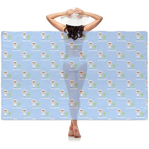 Custom Boy's Astronaut Sheer Sarong (Personalized)